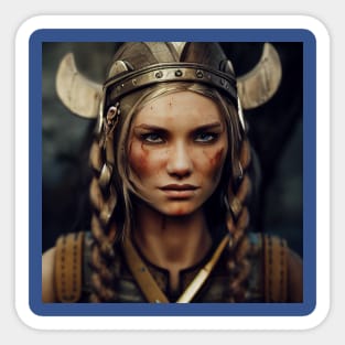 Viking Shield Maiden Sticker